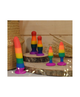 Plug anal multicouleur taille S 